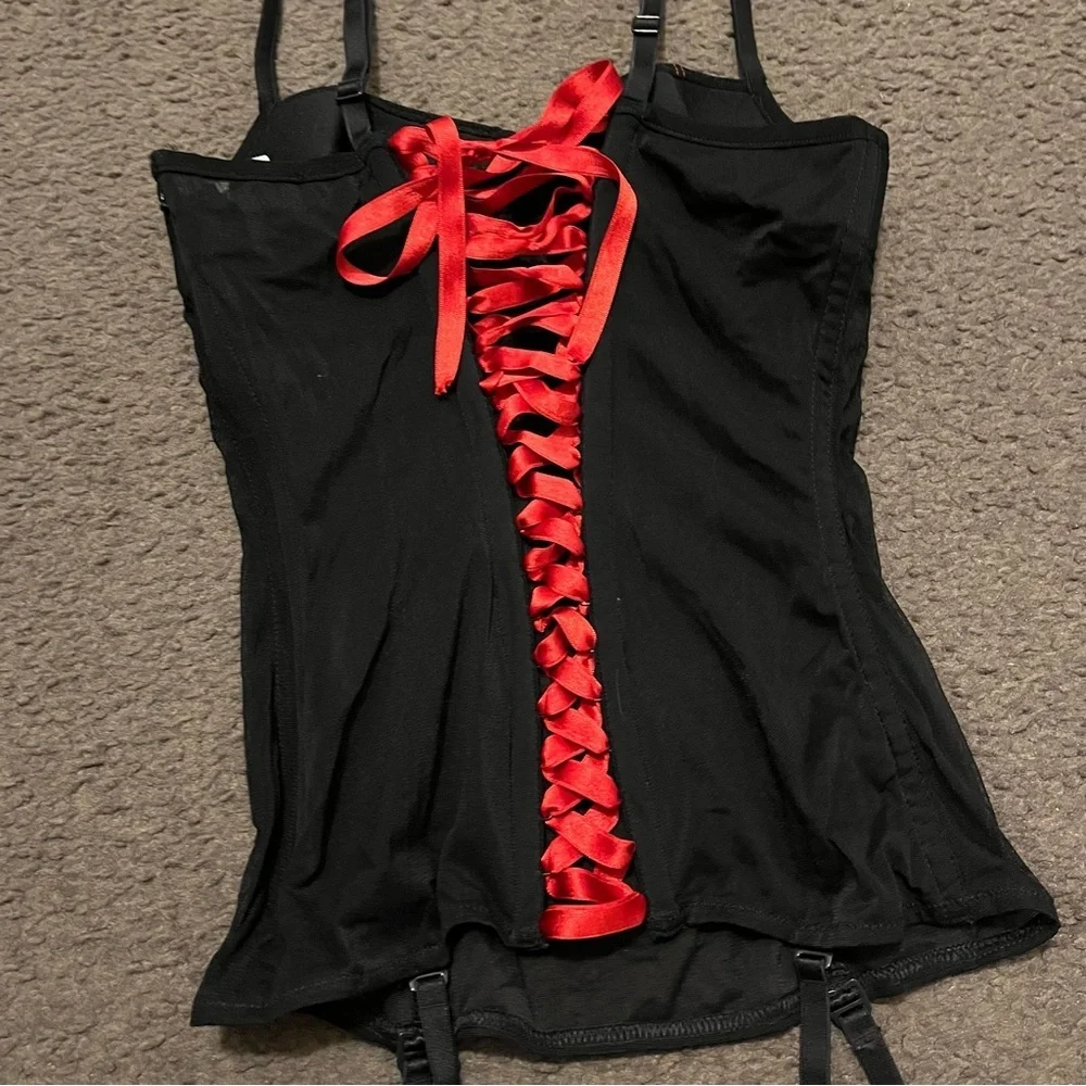 Intimissimi Lace Up Corset & Matching Panties Set
